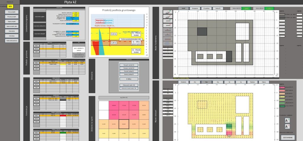 Projektowanie płyty na podłożu sprężystym