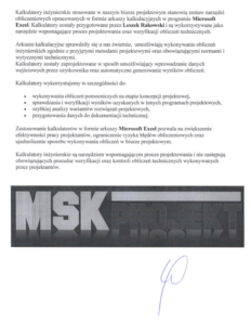 Referencje Michał Syzdół Kalkulatory Inżynierskie