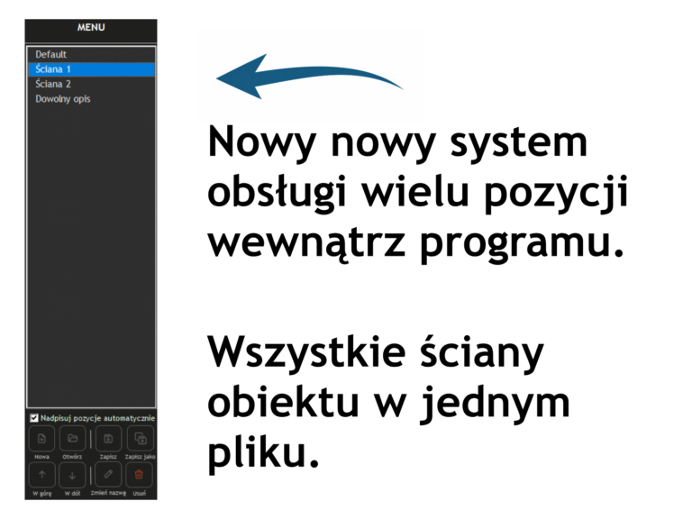 System zapisu wielu pozycji